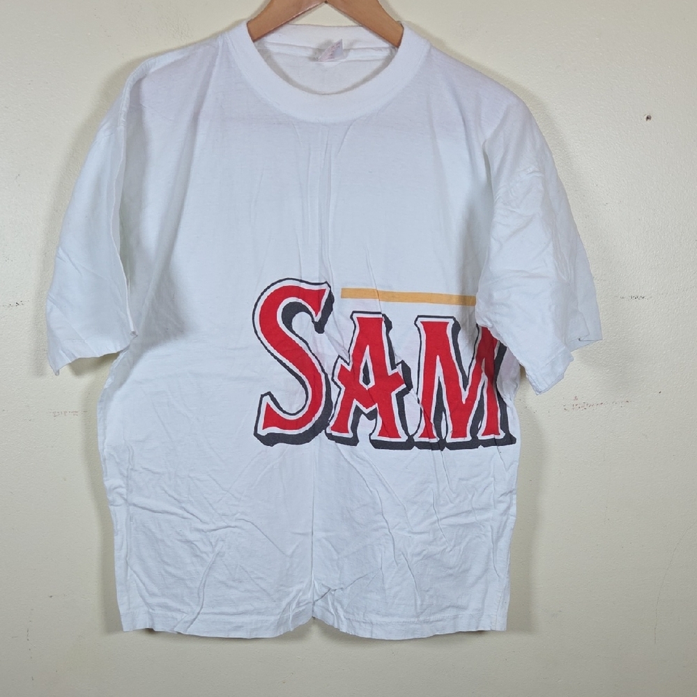 Single Stitch American Style Samson wrap Around Print T-Shirt XL